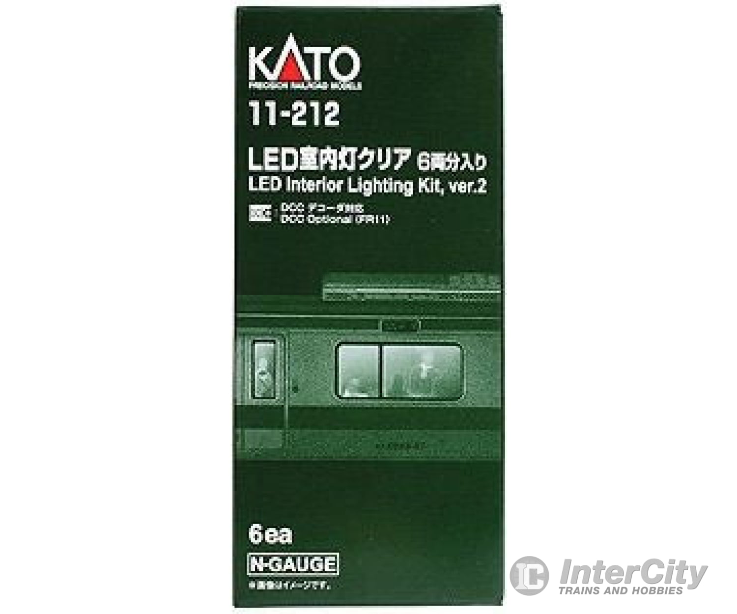 Kato N 11212 Passenger Car Interior Lighting - Kit -- Version 2 (2012) pkg(6) - Default Title (CH-381-11212)