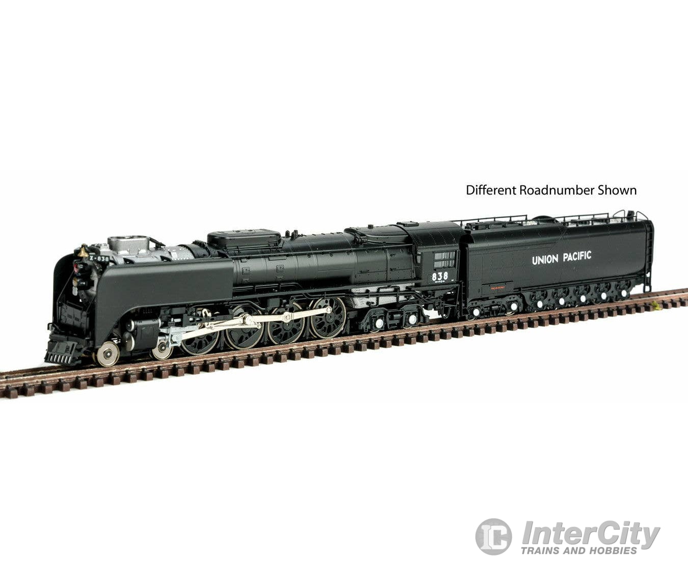 Kato N 12604021 Class FEF-3 4-8-4 w/DCC - Union Pacific #838 (Freight Version flat black graphite) Locomotives