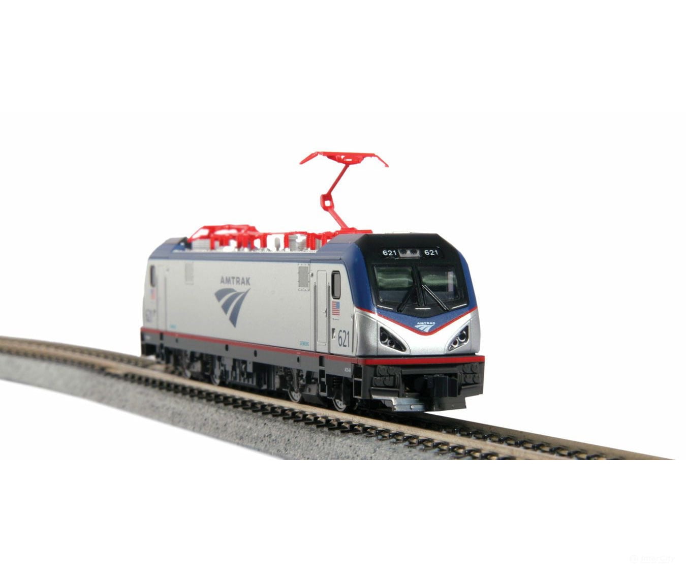 Kato 1373003 Siemens ACS-64 Electric - Standard DC -- Amtrak #648 (silver, blue, red; Travelmark Logo) - Default Title (IC-381-1373003)