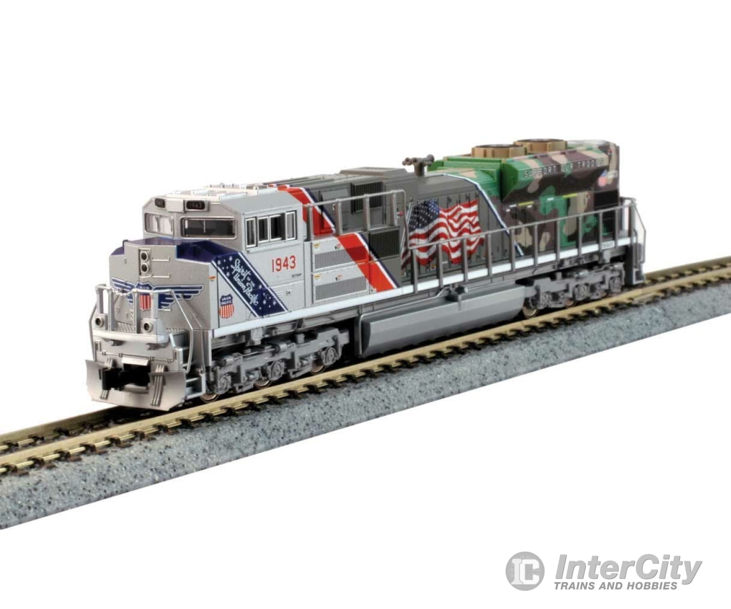 Kato N 1761943DCC EMD SD70ACe with Nose Headlight - DCC -- Union Pacific #1943 "Spirit of the Union Pacific" - Default Title (CH-381-1761943DCC)