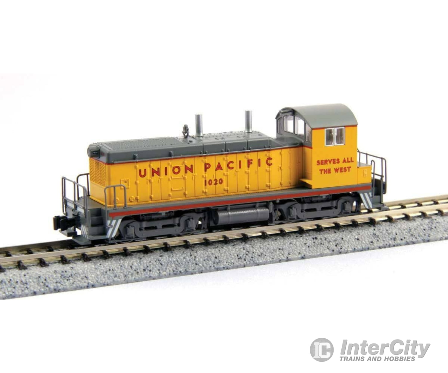 Kato N 1764380S EMD NW2 - Sound and DCC - Union Pacific #1039 (Armour Yellow gray red silver) Locomotives