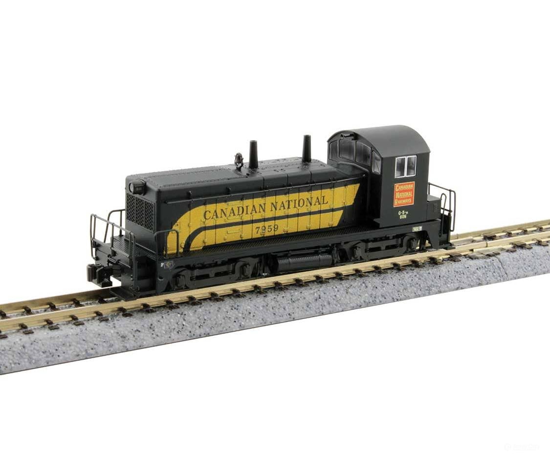 Kato N 1764391S EMD NW2 - Sound and DCC - Canadian National #7959 (black yellow) - KOBO Special Edition Locomotives