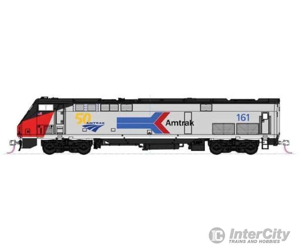 Kato N 1766036 GE P42 Genesis - Standard DC -- Amtrak #161 (Phase I, silver, red, white, blue, 50th Anniversary & Arrow Log - Default Title (CH-381-1766036)