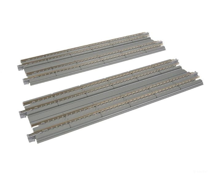 Kato N 20014 Straight Double Concrete Slab Track - Unitrack -- 7-5/16" 18.6cm pkg(2) - Default Title (CH-381-20014)