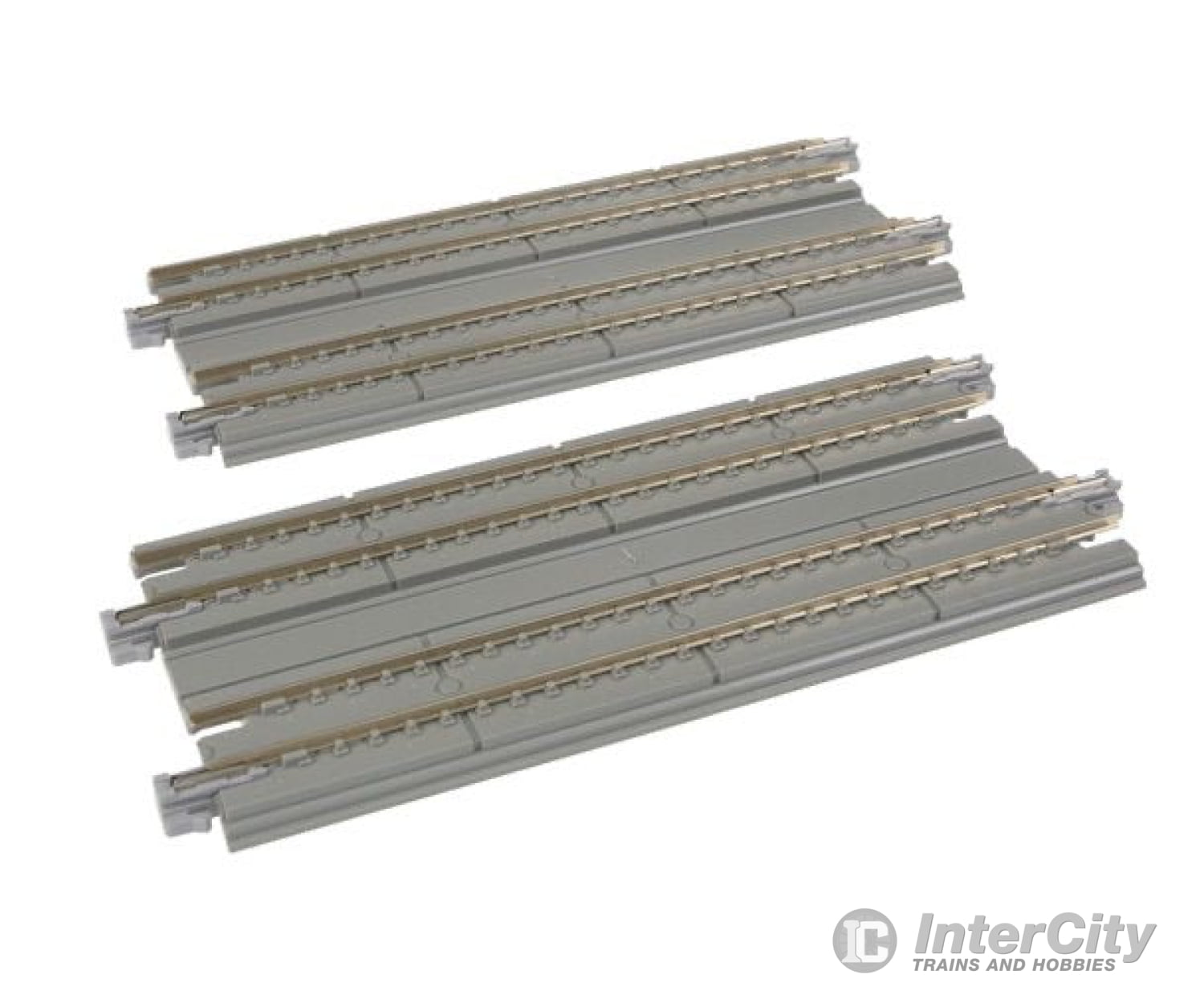 Kato N 20025 Straight Double Concrete Slab Track - Unitrack -- 4-7/8" 12.4cm pkg(2) - Default Title (CH-381-20025)