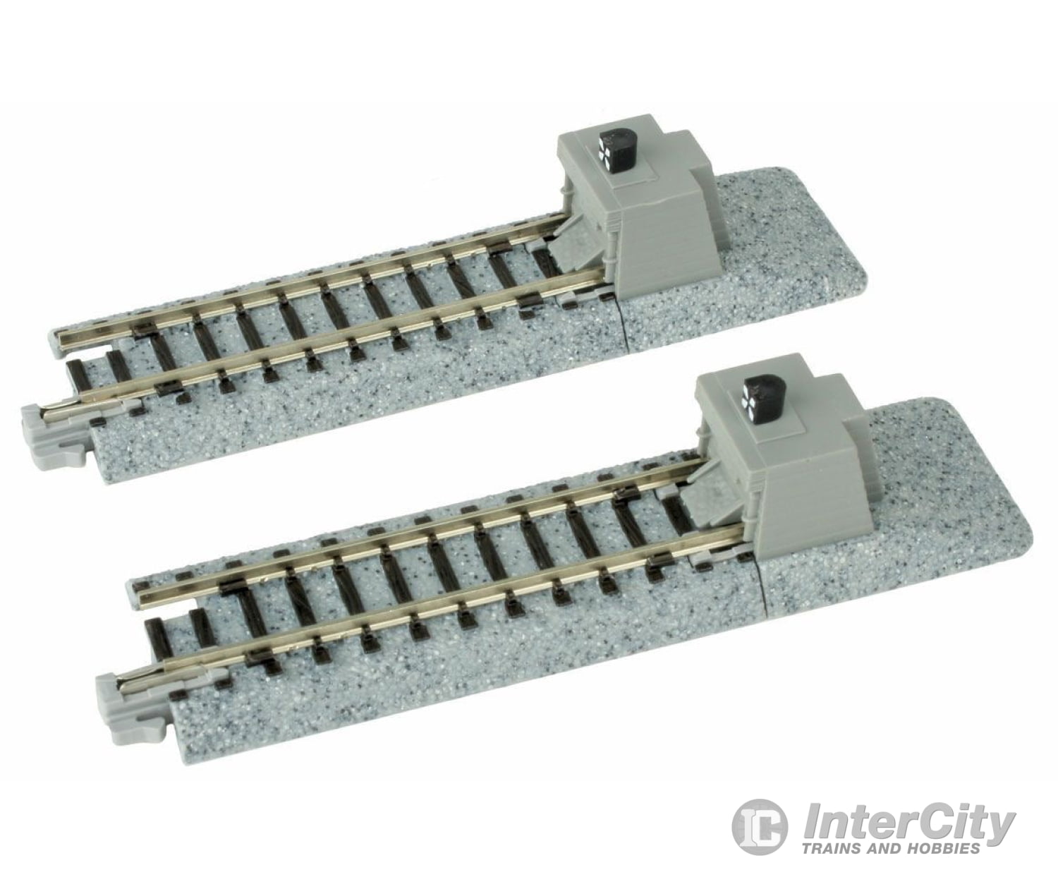 Kato N 20046 Straight Roadbed Bumper Track Section - Unitrack -- A Style - 2-7/16" 62mm pkg(2) - Default Title (IC-381-20046)