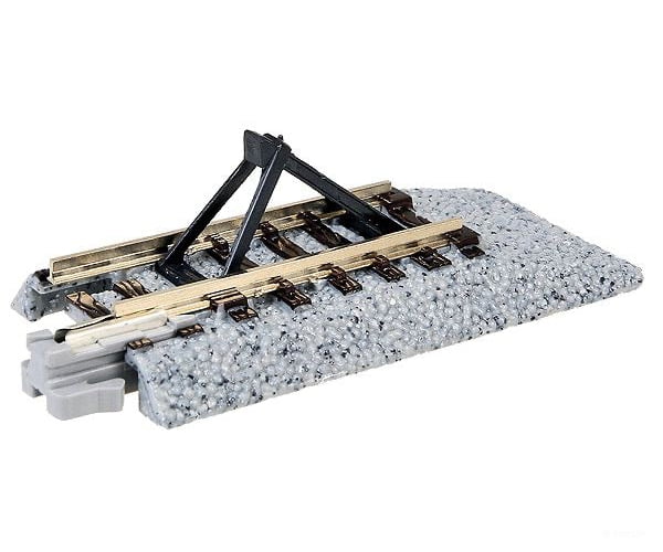 Kato N 20048 Straight Roadbed Bumper Track Section - Unitrack -- Style C - 2-7/16" 62mm pkg(2) - Default Title (IC-381-20048)