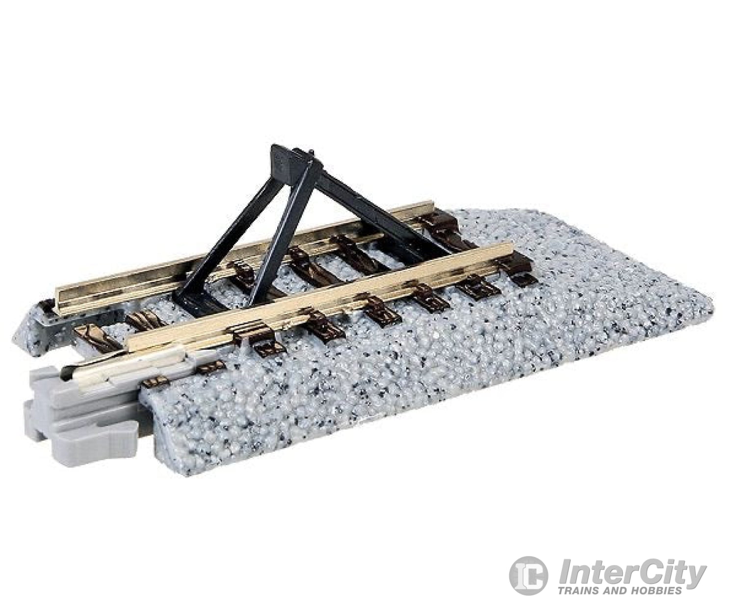 Kato N 20048 Straight Roadbed Bumper Track Section - Unitrack -- Style C - 2-7/16" 62mm pkg(2) - Default Title (IC-381-20048)