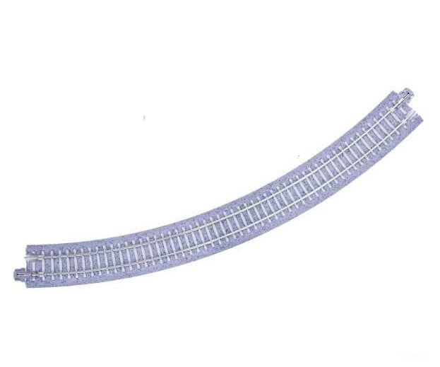 Kato N 20124 Curved Roadbed Track Section - Concrete Ties - Unitrack - 45-Degree 12-3/8’’ 315mm Radius pkg(4) Track &