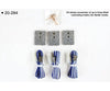 Kato N 20284 Turntable Extension Track Power Feeder Kit - Unitrack -- pkg(3) - Default Title (CH-381-20284)