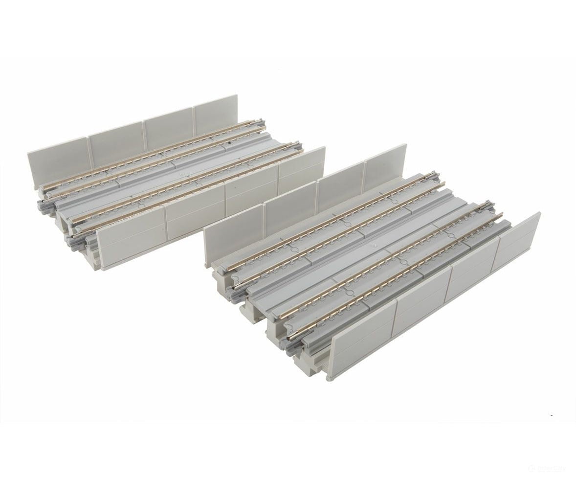 Kato 20422 Double-Track Straight Viaduct Track - Unitrack -- 4-7/8" 124mm pkg(2) - Default Title (IC-381-20422)