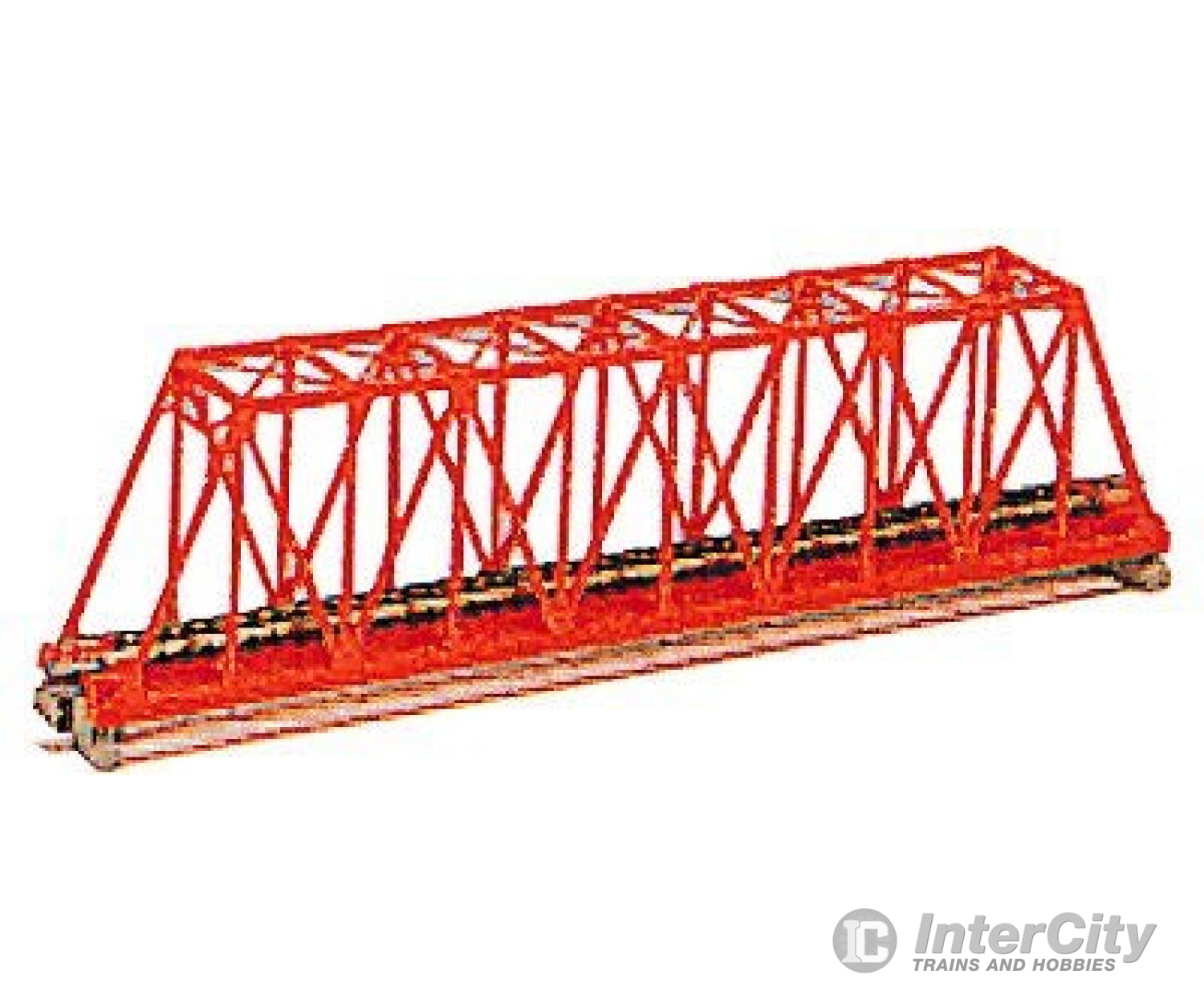 Kato N 20430 Single-Truss Bridge - 248mm 9-3/4" -- Red - Default Title (CH-381-20430)