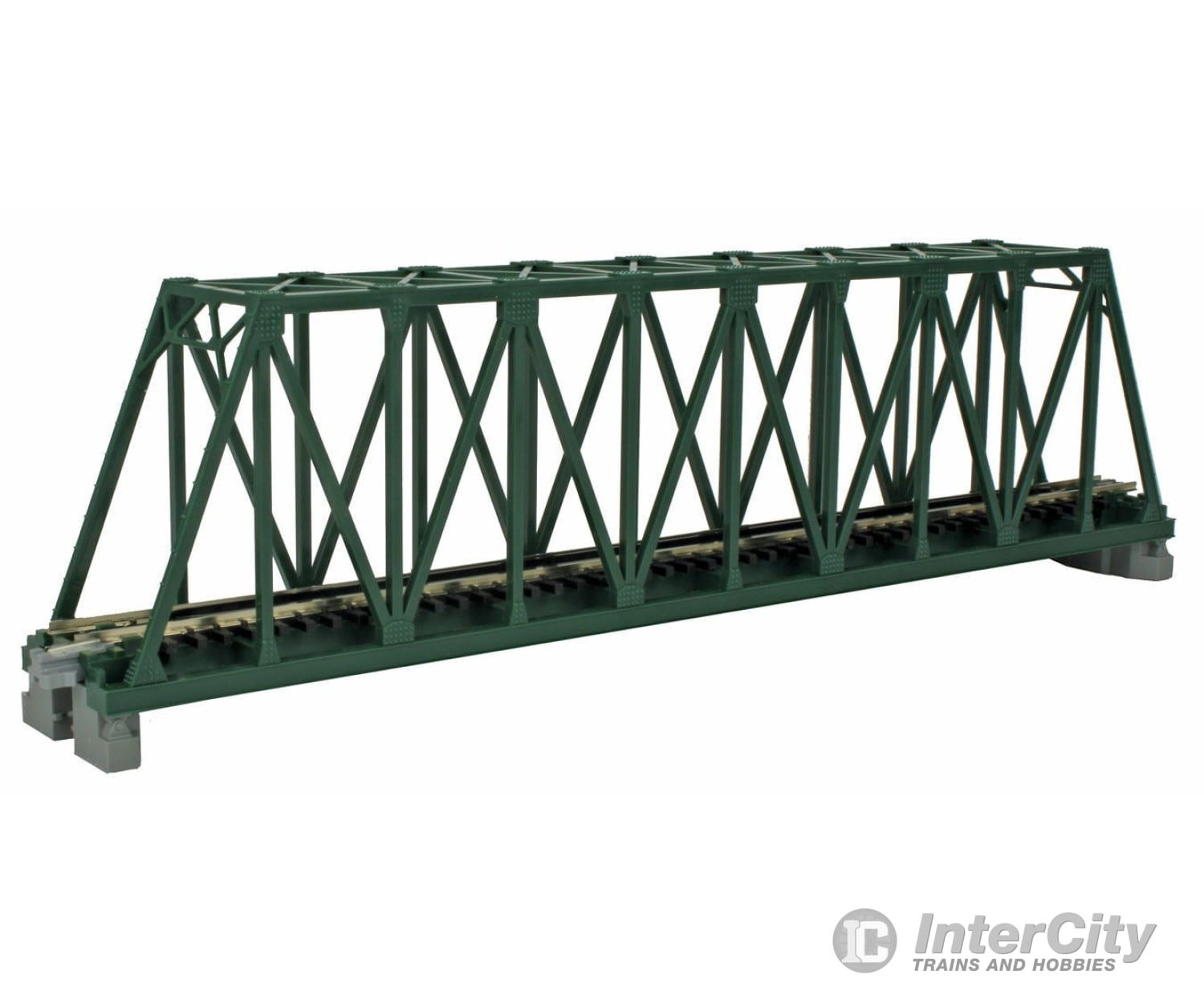 Kato N 20431 Single-Truss Bridge - 248mm 9-3/4" -- Green - Default Title (CH-381-20431)