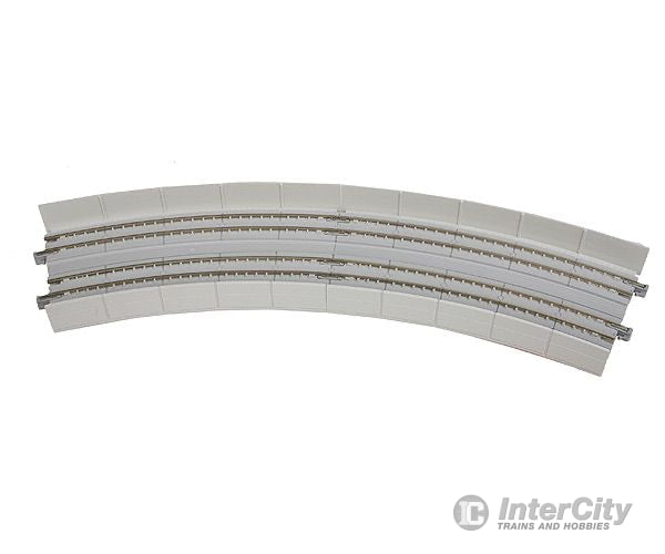 Kato N 20545 Unitrack CT Double-Track Superelevated Curve Easment -- 1 Each Left & Right, 22.5 Degrees, 15 & 16-3/8" 38.1 & 41.4cm Radius - Default Title (CH-381-20545)