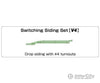 Kato N 20863 V4 Switching Siding Set - Unitrack -- Includes 2 #4 Remote Turnouts and Straight Sections - Default Title (CH-381-20863)