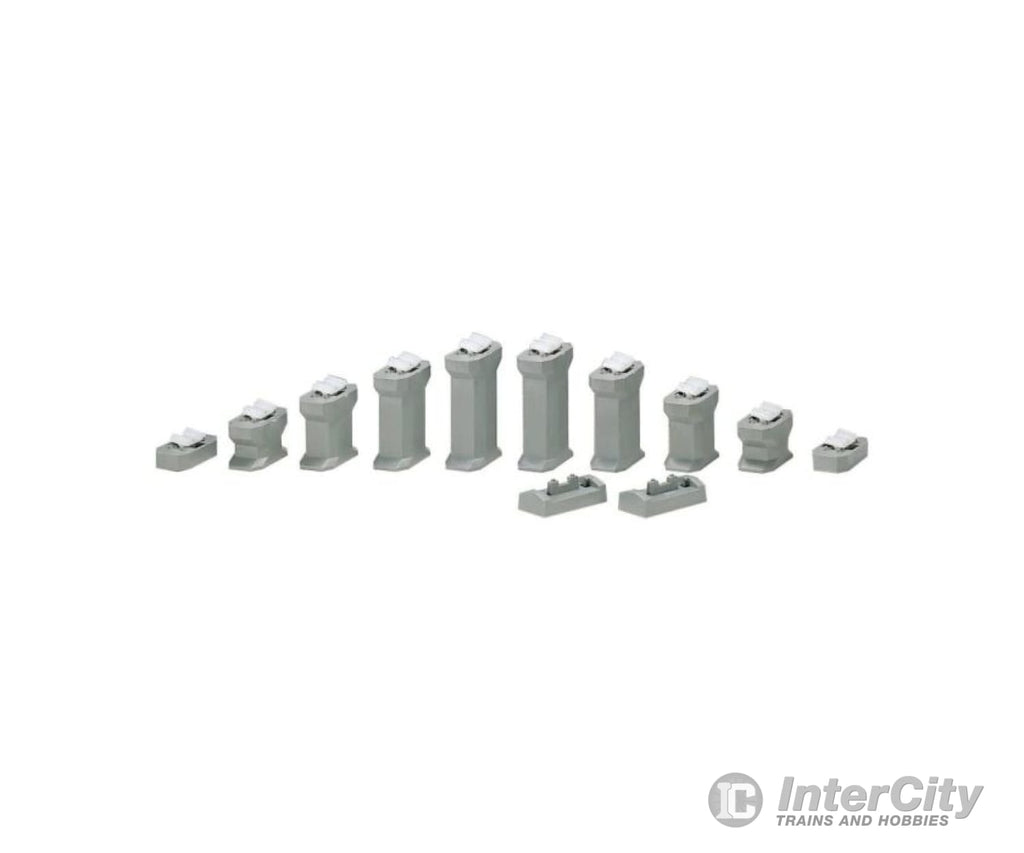 Kato N 23016 Ad-On Gradual Pier Set -- 7/16 - 1-5/8’’ 11-42Mm High Track Accessories