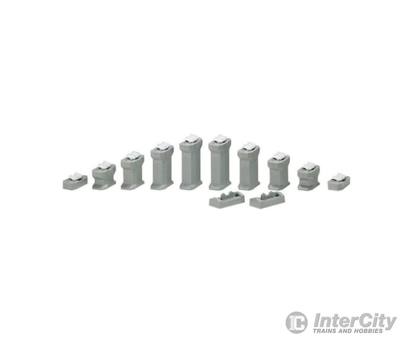 Kato N 23016 Ad-On Gradual Pier Set -- 7/16 - 1-5/8’’ 11-42Mm High Track Accessories