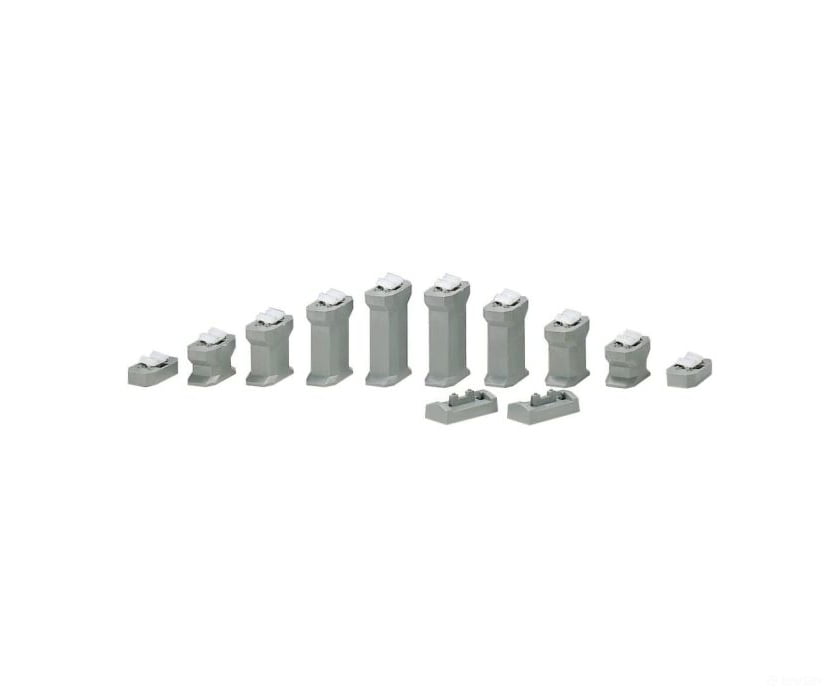 Kato N 23016 Ad-On Gradual Pier Set -- 7/16 - 1-5/8’’ 11-42Mm High Track Accessories