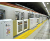 Kato N 23163 Platform Edge Barriers with Doors pkg(4) -- Use with 381-23160 and -23161, Sprues with Decals (Japanese Lettering) - Default Title (CH-381-23163)