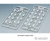 Kato N 23163 Platform Edge Barriers with Doors pkg(4) -- Use with 381-23160 and -23161, Sprues with Decals (Japanese Lettering) - Default Title (CH-381-23163)