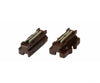 Kato N 24820 1/2 (One-Sided) Unijoiner - Unitrack -- Brown pkg(20) - Fits No. 4 Electric Turnout Only - Default Title (CH-381-24820)