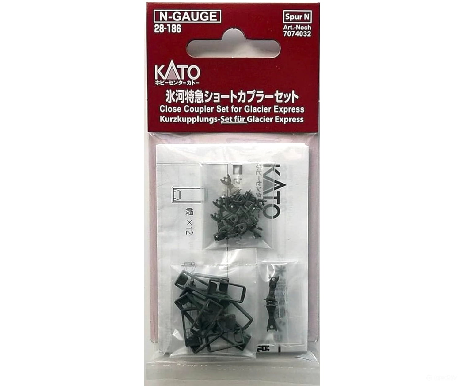 Kato N 28186 Close Coupler Set for Glacier Express Trains - Parts