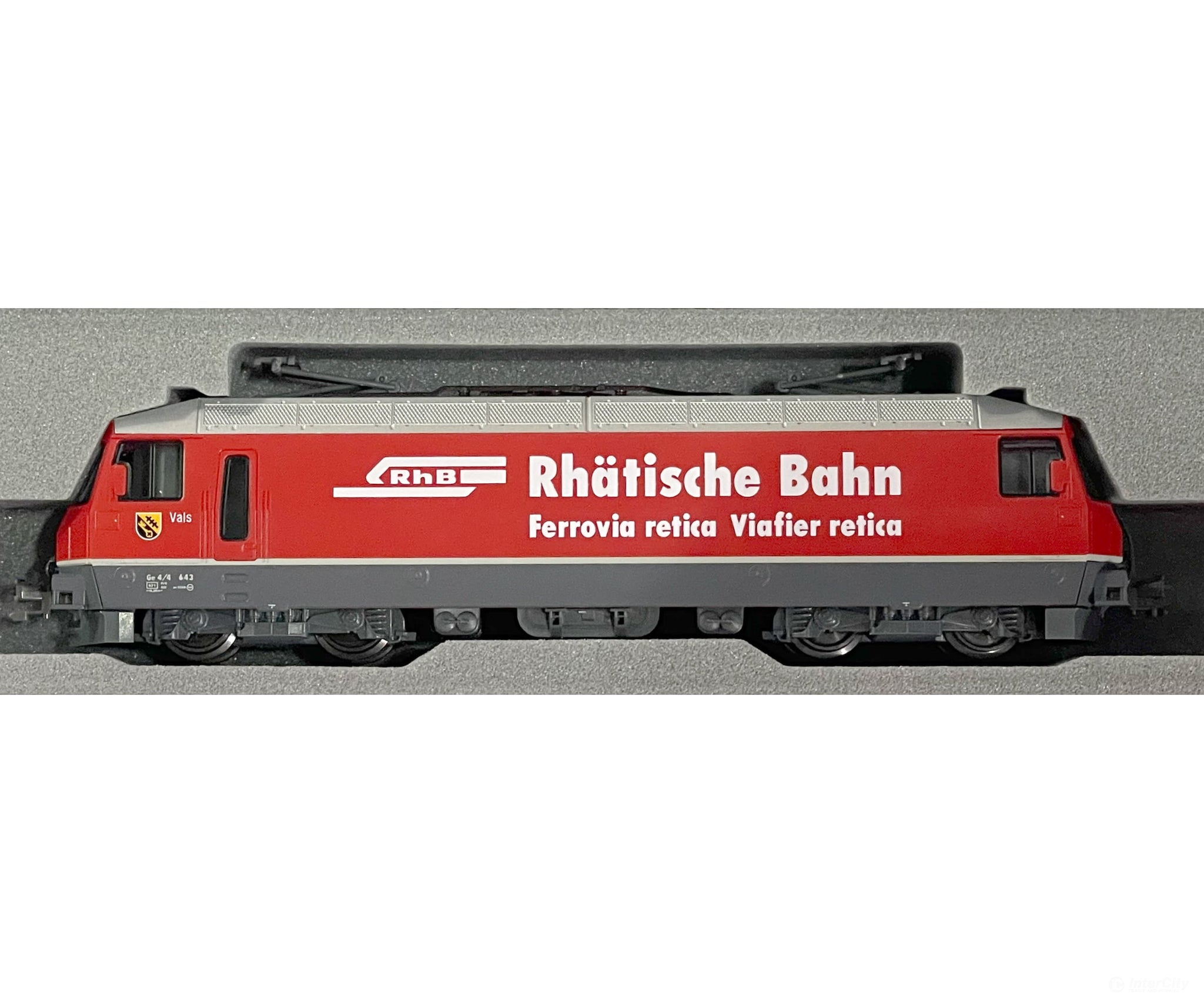Kato N 3101-7 RhB Rhatische Bahn Glacier Express Ge 4/4 III Electric Locomotive (Analog DC) #643 - European Locomotives