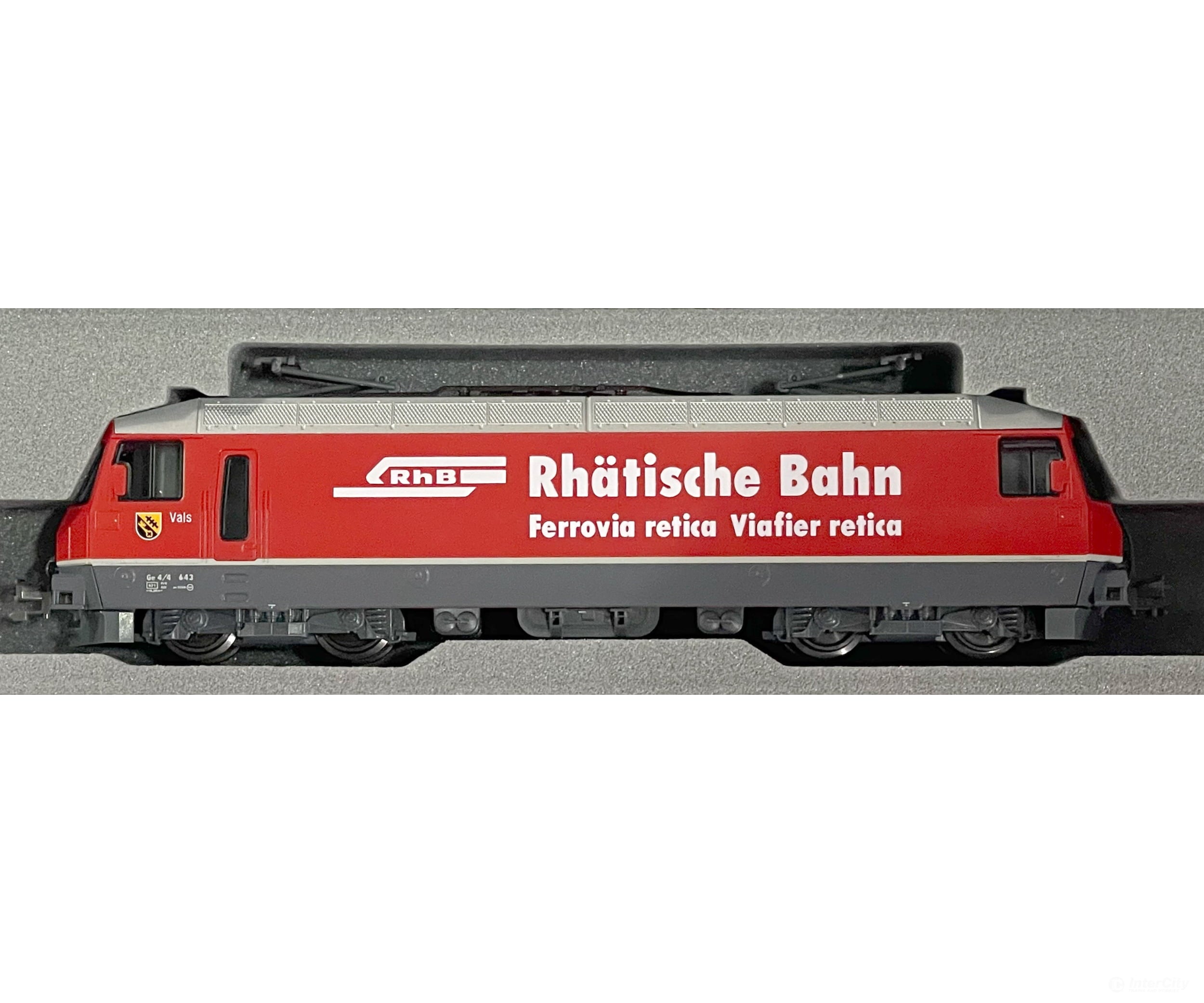 Kato N 3101-7 RhB Rhatische Bahn Glacier Express Ge 4/4 III Electric Locomotive (Analog DC) #643 - European Locomotives