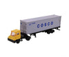 Kato N 31621 Tractor/Trailer - Yard Tractor/Trailer w/40’ Cosco Container and Chassis Cars & Trucks
