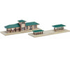 Kato N 31650 North American Suburban Station - Kit - 9-11/16 x 3’’ 24.6 x 7.6cm Structures