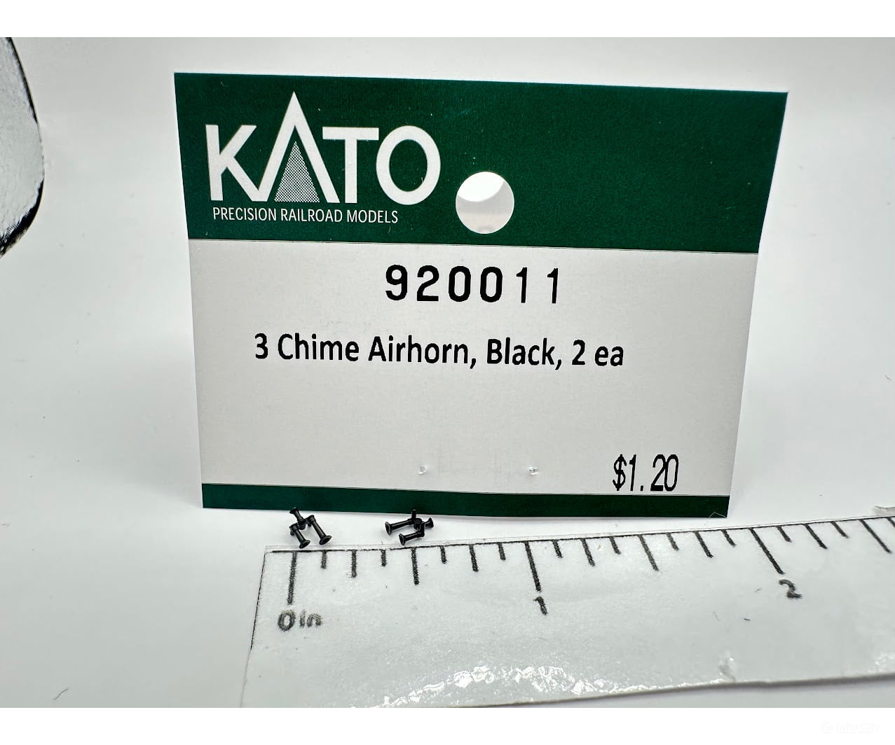 Kato N 920011 3 Chime Airhorn Black 2 Pcs Parts
