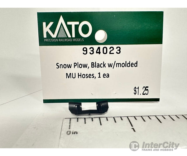 Kato N 934023 Snow Plow Black with molded MU hose 1pc Parts
