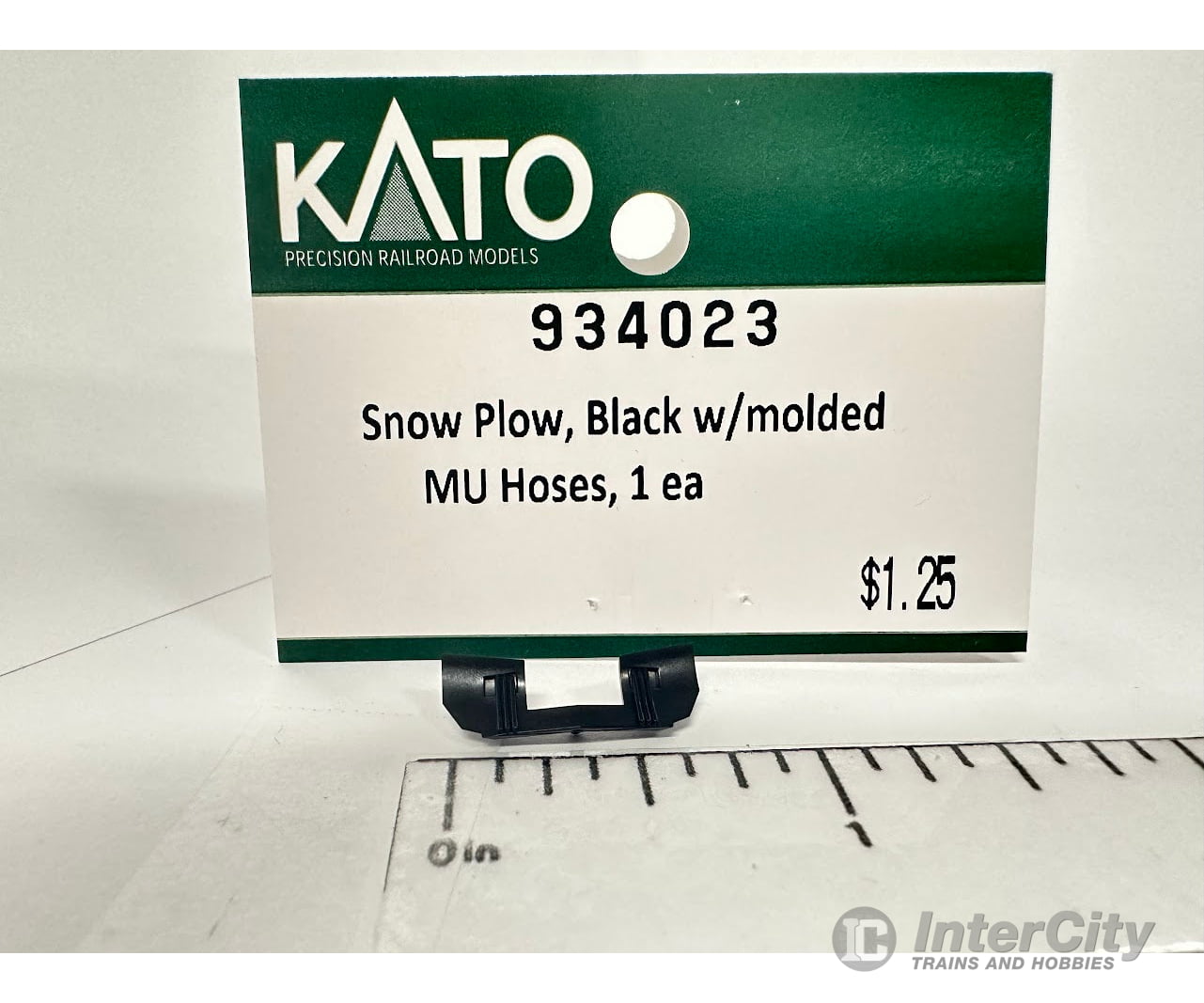 Kato N 934023 Snow Plow Black with molded MU hose 1pc Parts