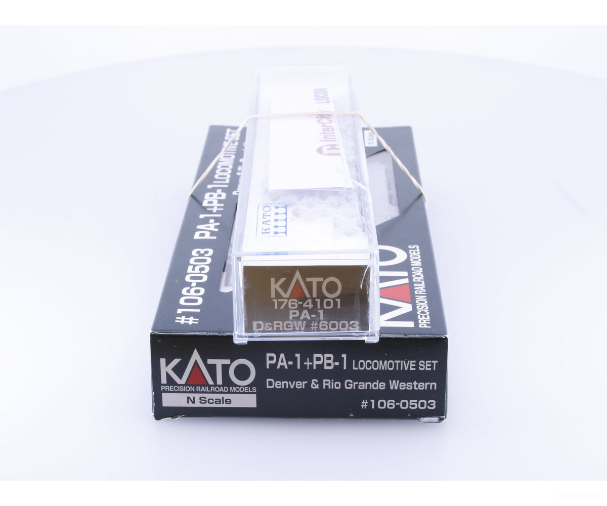 Kato PABA-1 N PA-1 + PB-1 + PA-1 ABA Diesel Locomotive Set Denver and Rio Grande Western (DRGW) 6001,6002,6003 Analog