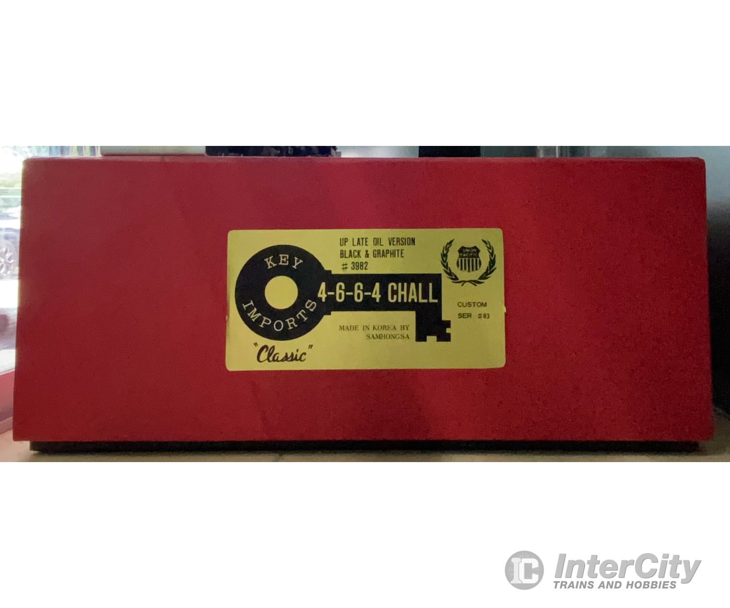 Key Imports O Scale Brass 4-6-6-4 Union Pacific Challenger 4-6-6-4 Late Oil Version Black & Graphite #3982 Locomotives