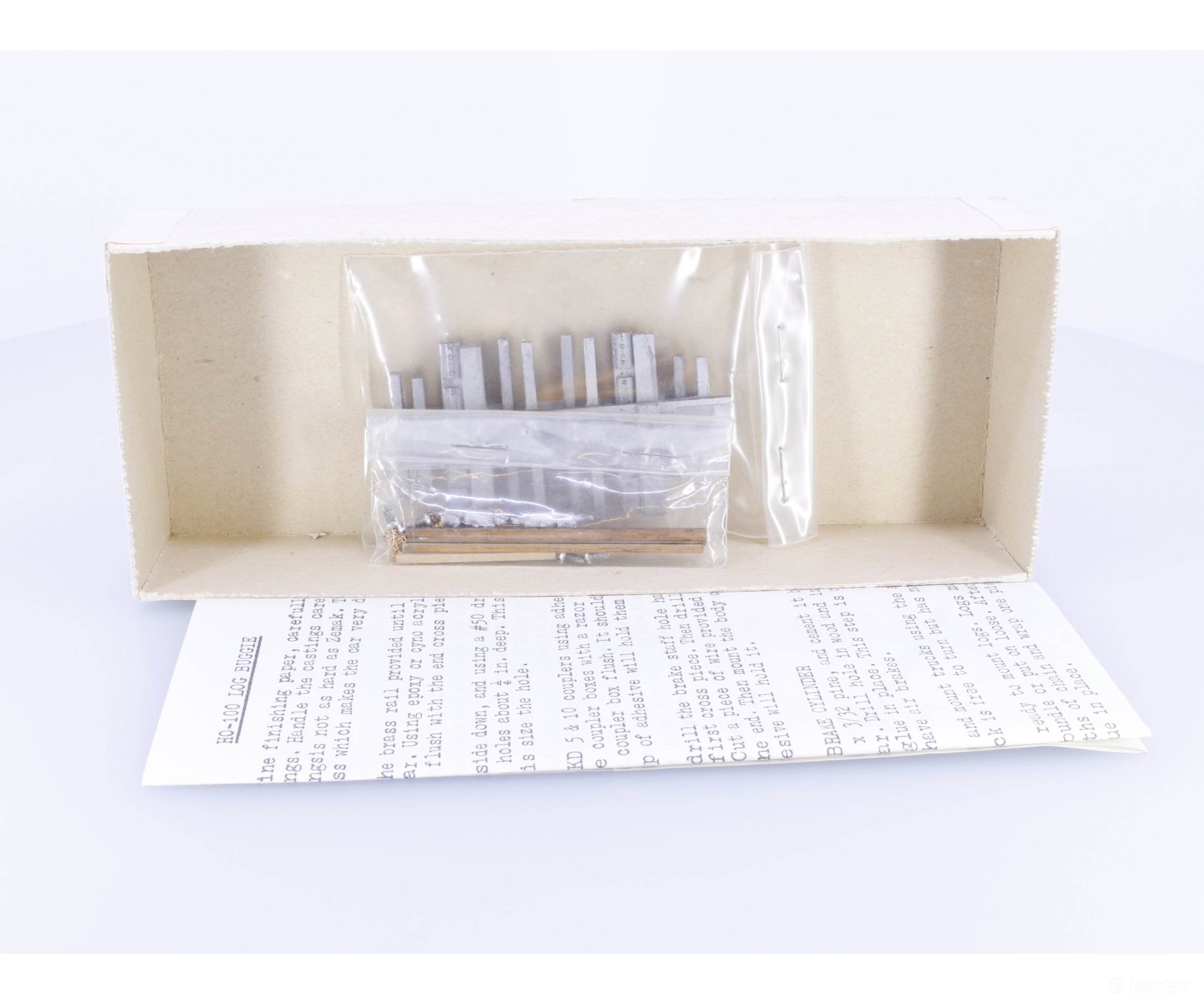 Keystone HO-107 HO 2x Cast Metal Climax Log Cars Less Trucks and Couplers Kit #2 Undecorated - Freight Cars