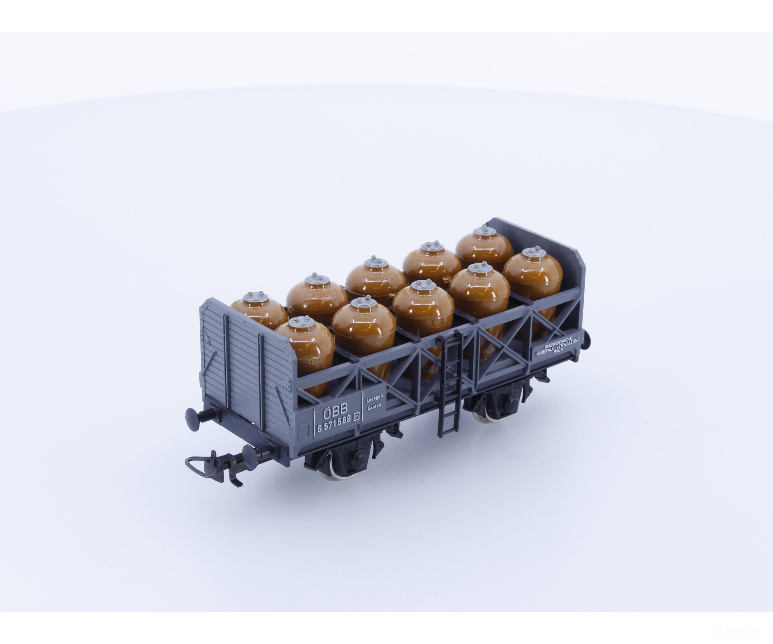 Kleinbahn 334 Ho Obb Special Acid Tank Wagon 6 571 589 European Freight Cars