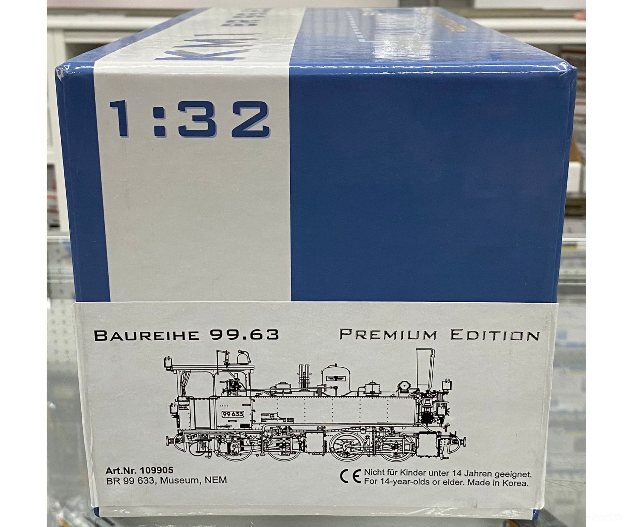 KM1 Modellbau 109905 1e-Gauge Br 99 633 Museum Nem Premium - ESU DCC Sound - European Locomotives
