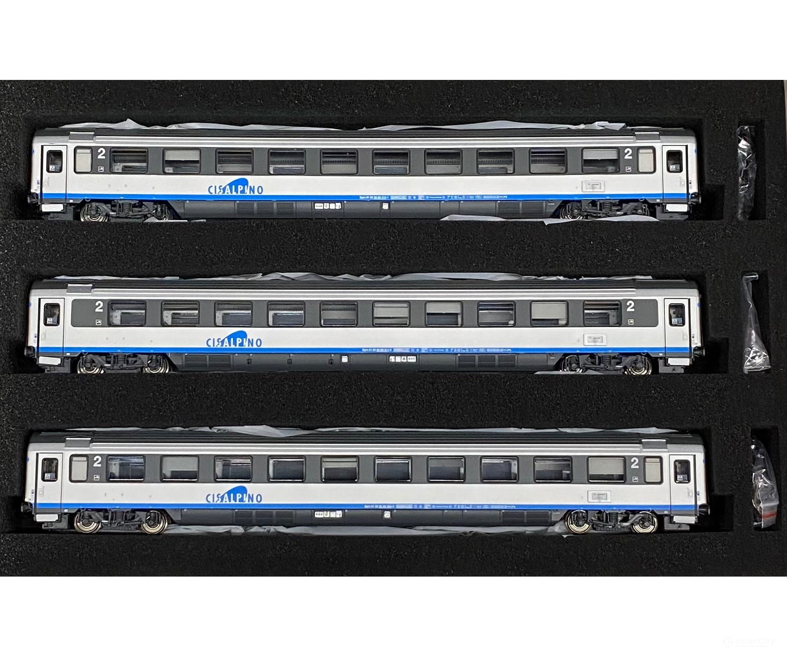 L.S. Models 97202 HO SBB-CFF-FFS 6 Piece Cisalpino Passenger Coach Set KML Finely Detailed - European Passenger Cars