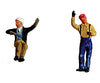 Labelle Ho Contemporary Diesel Engineer/Fireman Set Pkg(2) - Waving & Sitting Figures