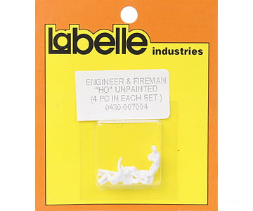 Labelle Industries Ho 7004 Engineers & Firemen -- Waving Sitting Slouching Leaning Figures