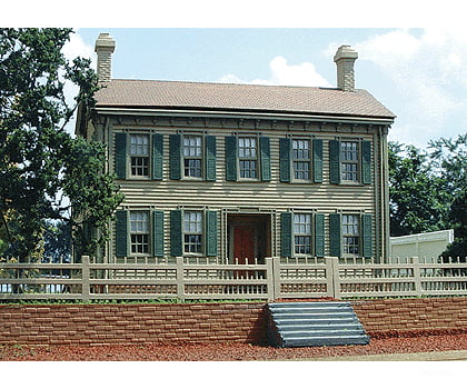 Laser-Art HO 626 The Lincoln House - Laser-Art - Laser-Cut Wood Kit - 5-1/2 x 7-1/2 x 5’’ 14 x 19.1 x 12.7cm