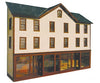 Laser-Art HO 647 HC’s Mercantile Backdrop Building - Laser-Art - Kit - 7-1/4 x 1-3/4 x 5-1/4’’ 18.4 x 4.5 x 13.3cm