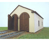 Laser-Art HO 657 2-Stall Wood Engine House - Laser-Art - Kit - 8-1/4 x 5 x 4’’ 21 x 12.7 x 10.2cm - Structures