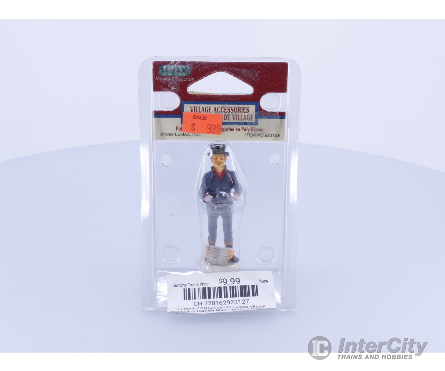 LEMAX 728162923127 Lemax Village Collection Caroller Man Figurine Christmas Poly-Resin VTG 1999 Collectibles