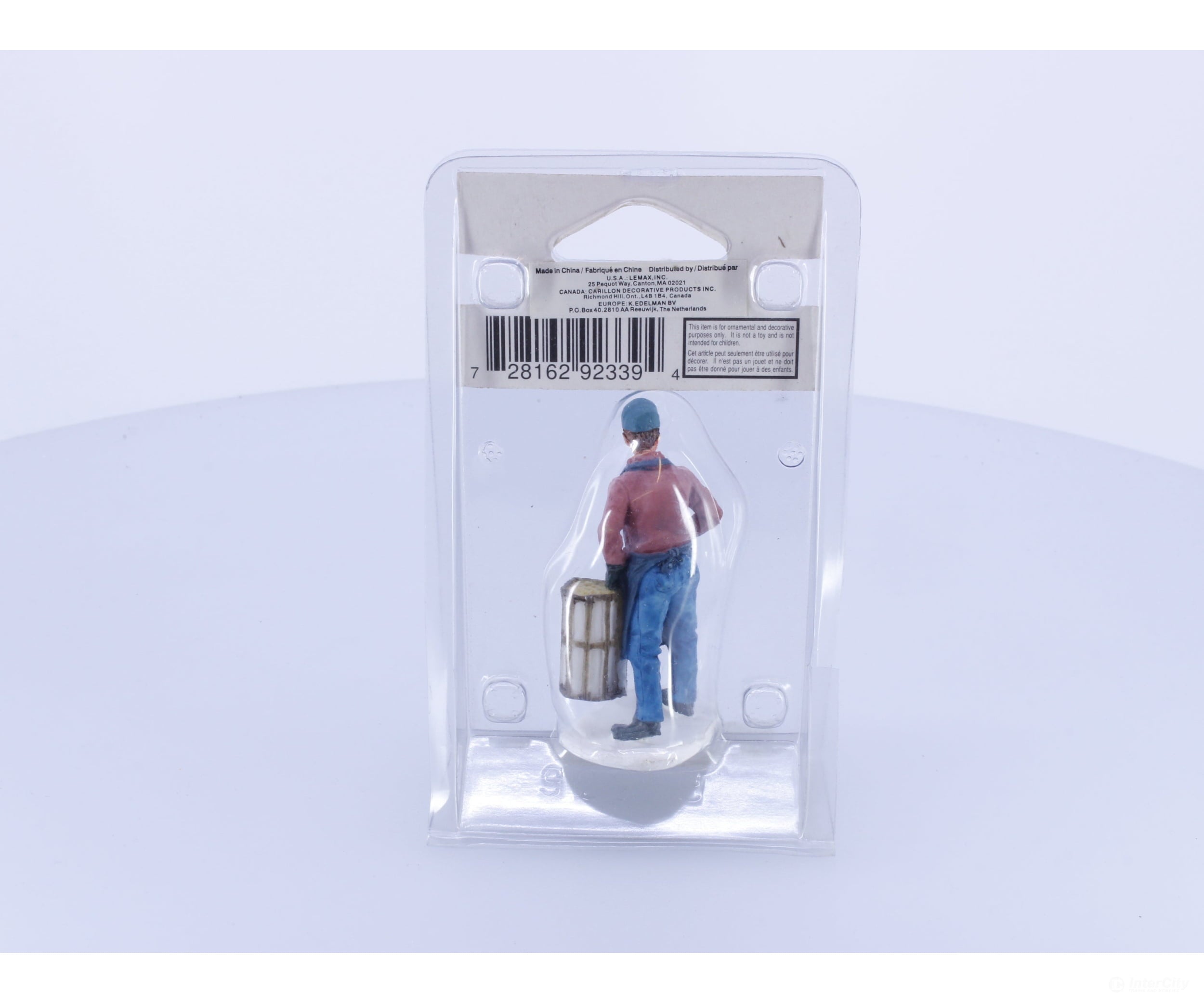 LEMAX 728162923394 Lemax 1999 Christmas Village “Lobsterman” Figurine 92339 Dock Fisherman - Collectibles