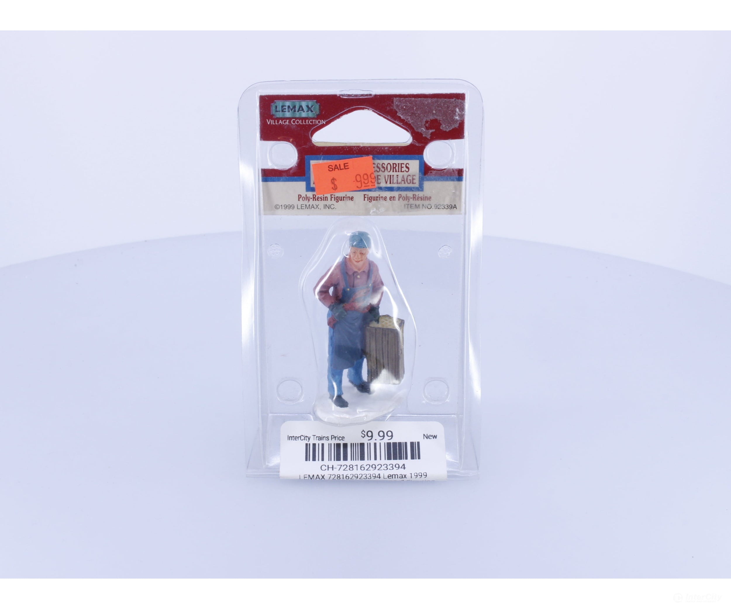 LEMAX 728162923394 Lemax 1999 Christmas Village “Lobsterman” Figurine 92339 Dock Fisherman - Collectibles