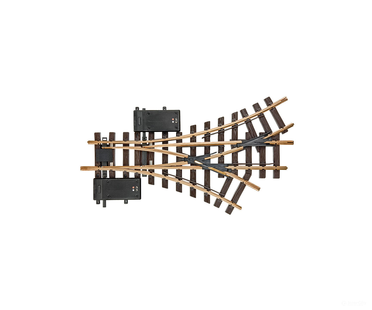 LGB 12360 Electric Three-Way Turnout, R1, 30° - Default Title (IC-LGB-12360)