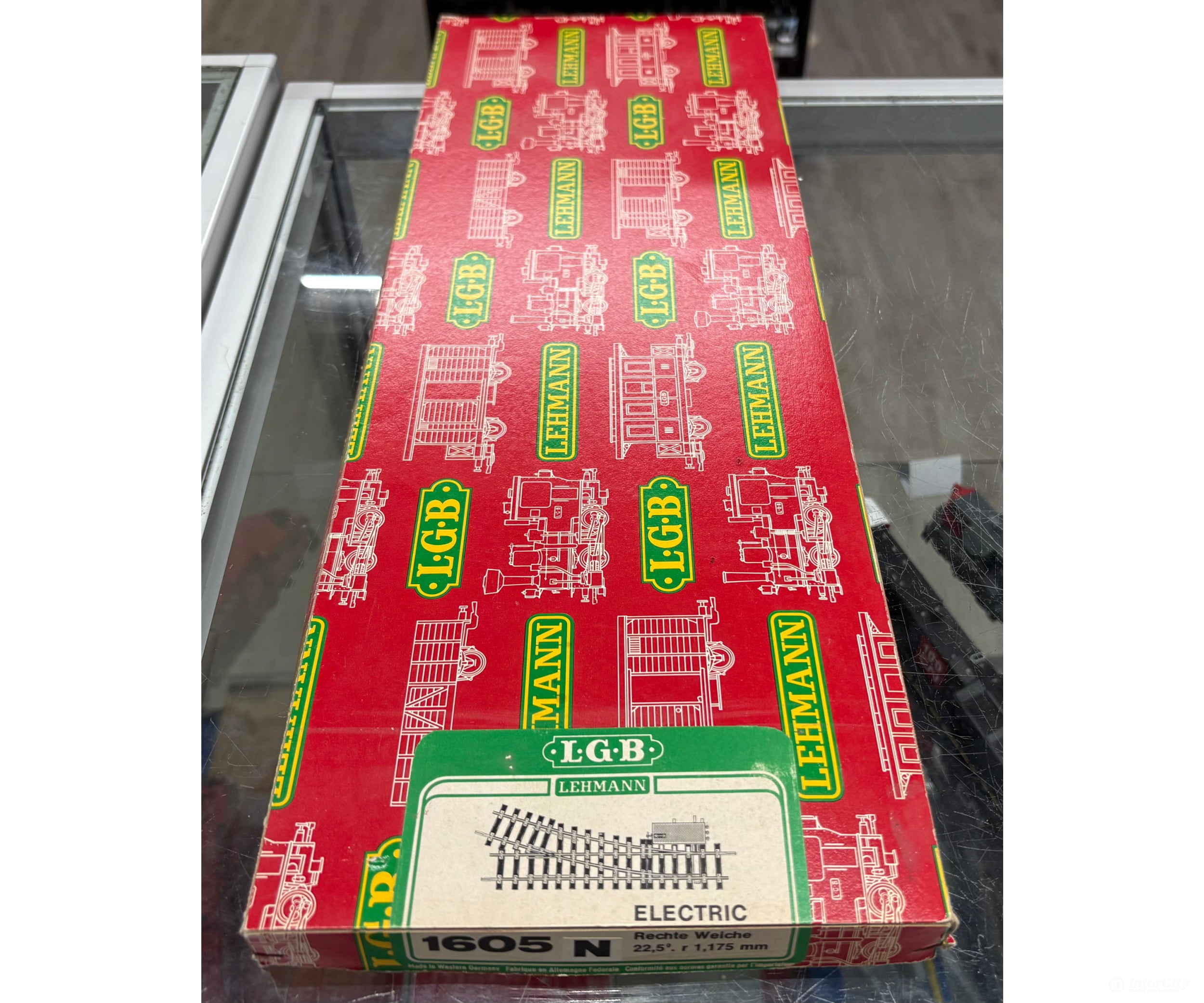 LGB 1605 N G Electric Right Turn Out 22.5 degrees r 1175mm - Track & Turnouts