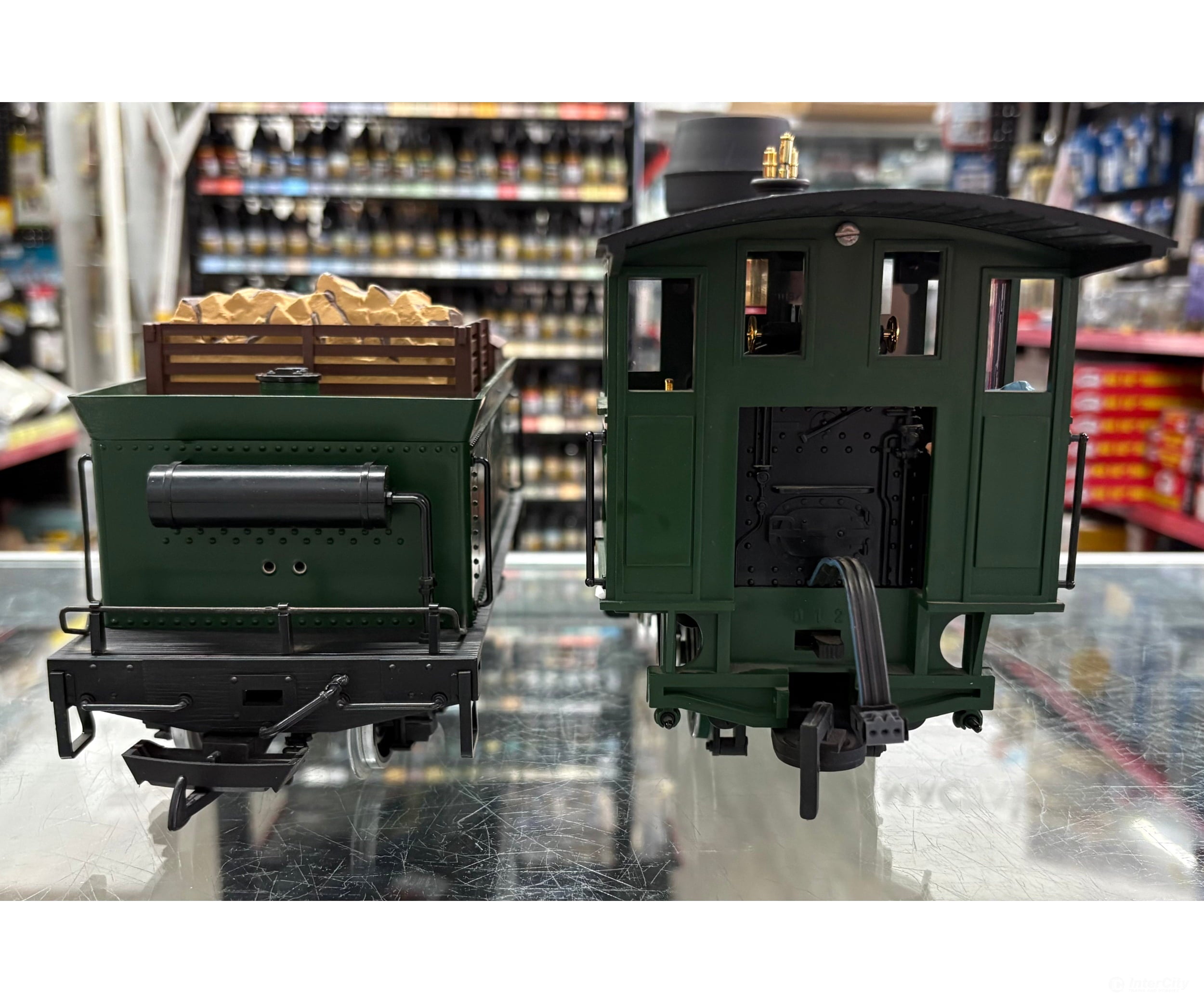 LGB 2018D G Mogul Steam Locomotive and Tender DSP&P Denver South Park & Pacific 2-6-0 18 Analog DC - Locomotives